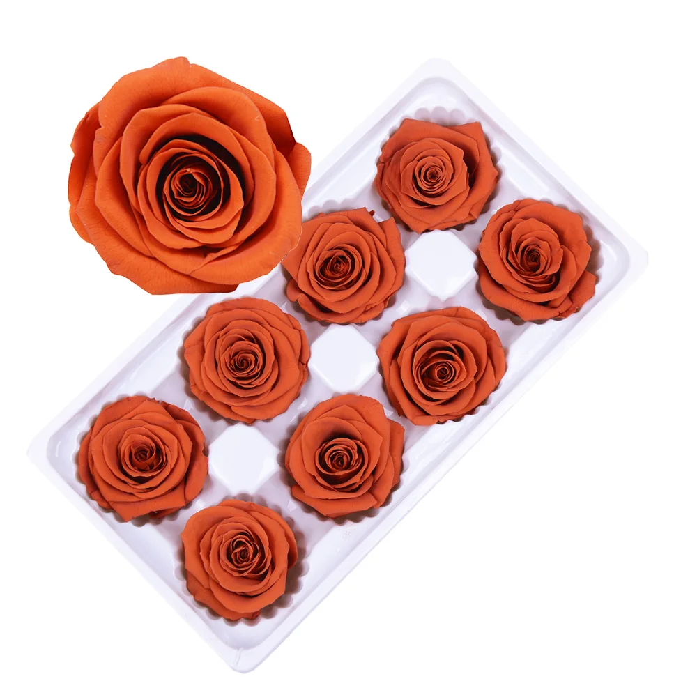Yunnan Culinan factory wholesale a grade stabilized rose preserved long preserved roses 4-5cm stabilized eternity flower