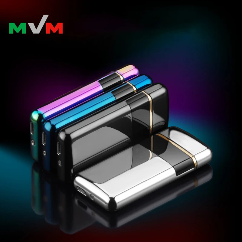  Электрическая Usb-зажигалка MLT236 с двойной дугой Экологичная плазменная зажигалка дисплеем батареи новая