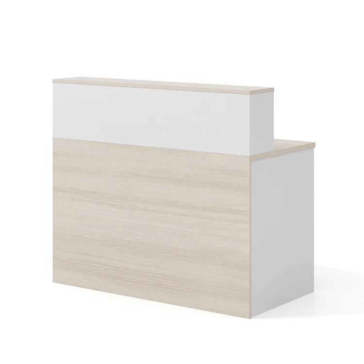 Современная модная простая белая деревянная белая стойка регистрации