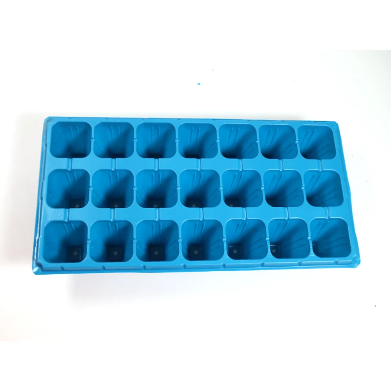 Durable PET sugarcane seed tray 32/50/72/98/105 holes seedling tray