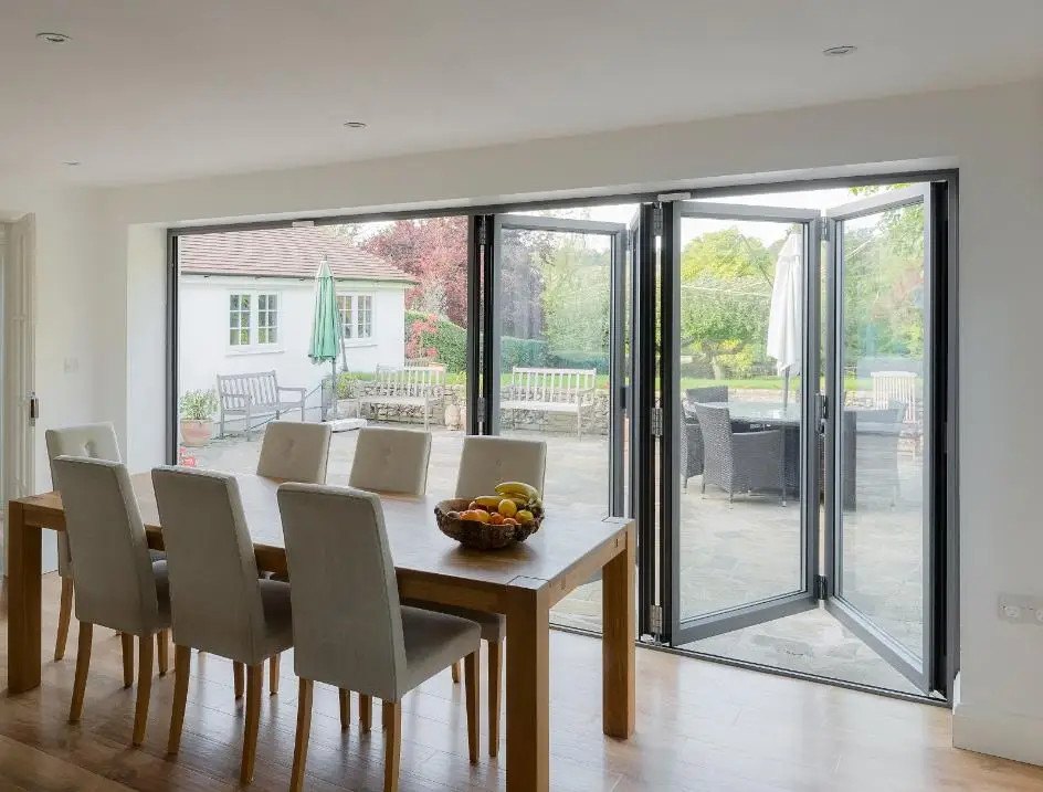 6 panels bifold and folding sliding interior and exterior doors