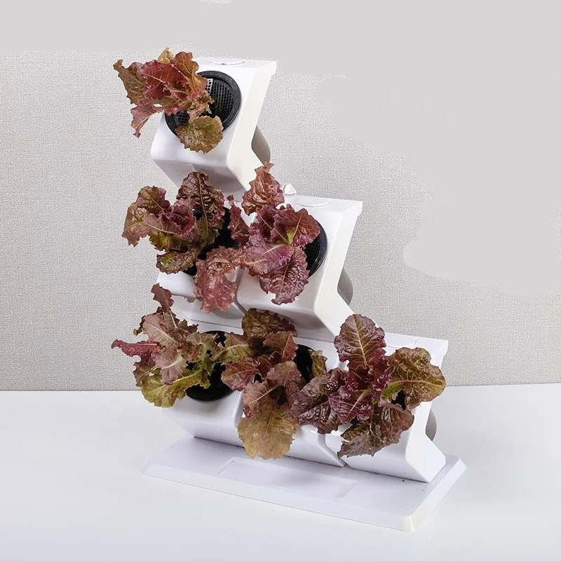 desktop assembling plastic self-watering pot set