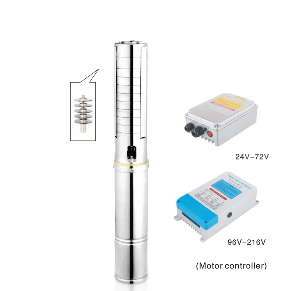 2020 63m max head and 35 m3/h max flow solar pumps for irrigation BMP557