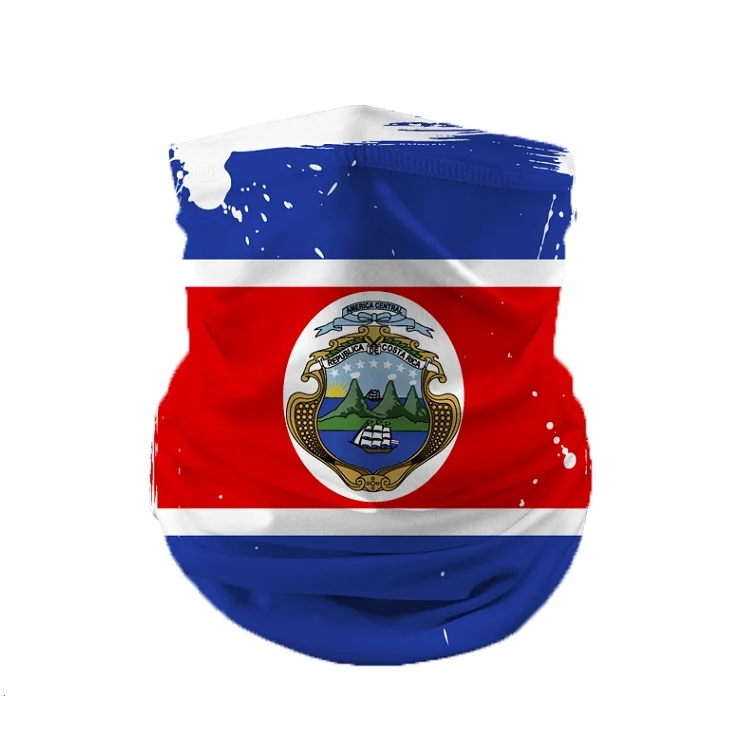 Custom Anti UV Multi Face Mask Neck Warmer Wholesale Australia Vietnam Switzerland Flag Neck Warmer Scarf