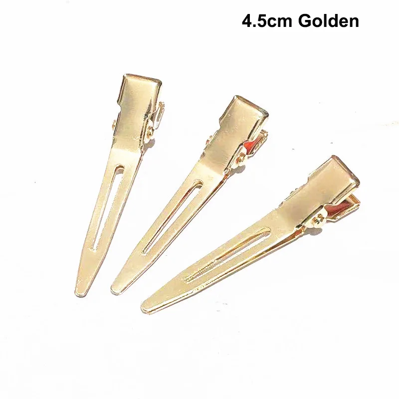 3.5cm 4.5CM 5.5cm Single Prong Metal Alligator Hair Clips Plain Beak Hairpin Hair Barrettes for DIY Kids Hair Accessories