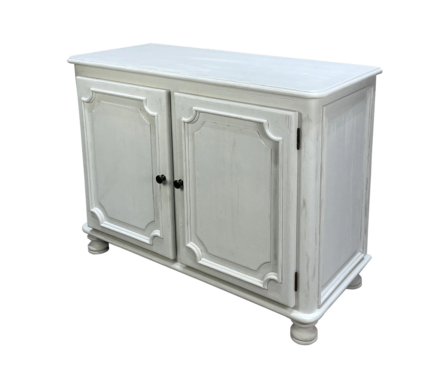 Французский Кантри стиль шкаф деревянный белого цвета в винтажном стиле; Для хранения 2 двери шкаф сервант