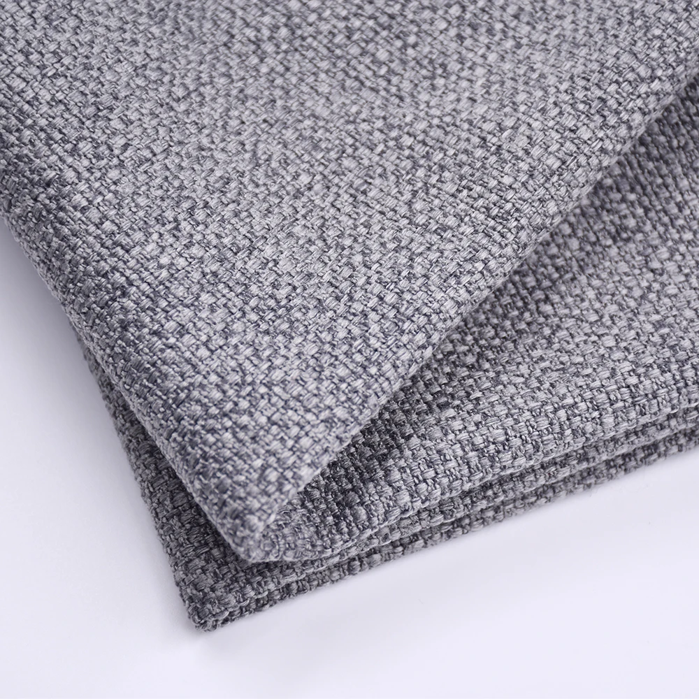 High-End Fancy Luxurious Pink Tweed Upholstery Grey Custom Chenille Sofa Woven Fabric Textile 100%Polyester For Sofa
