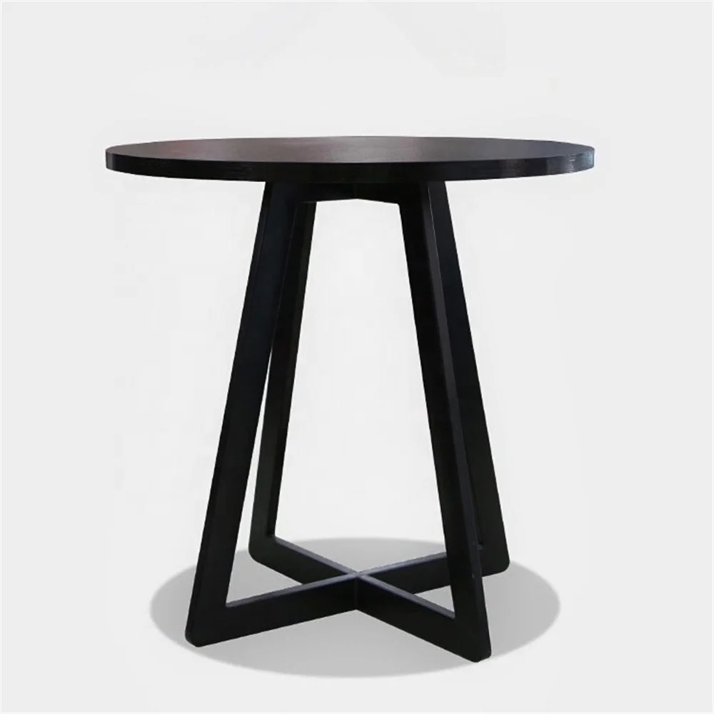 Black Dinning Large Cross Frame Wrought Pedestal Coffee Industrial Cast Iron Restaurant Dining Metal Table Base