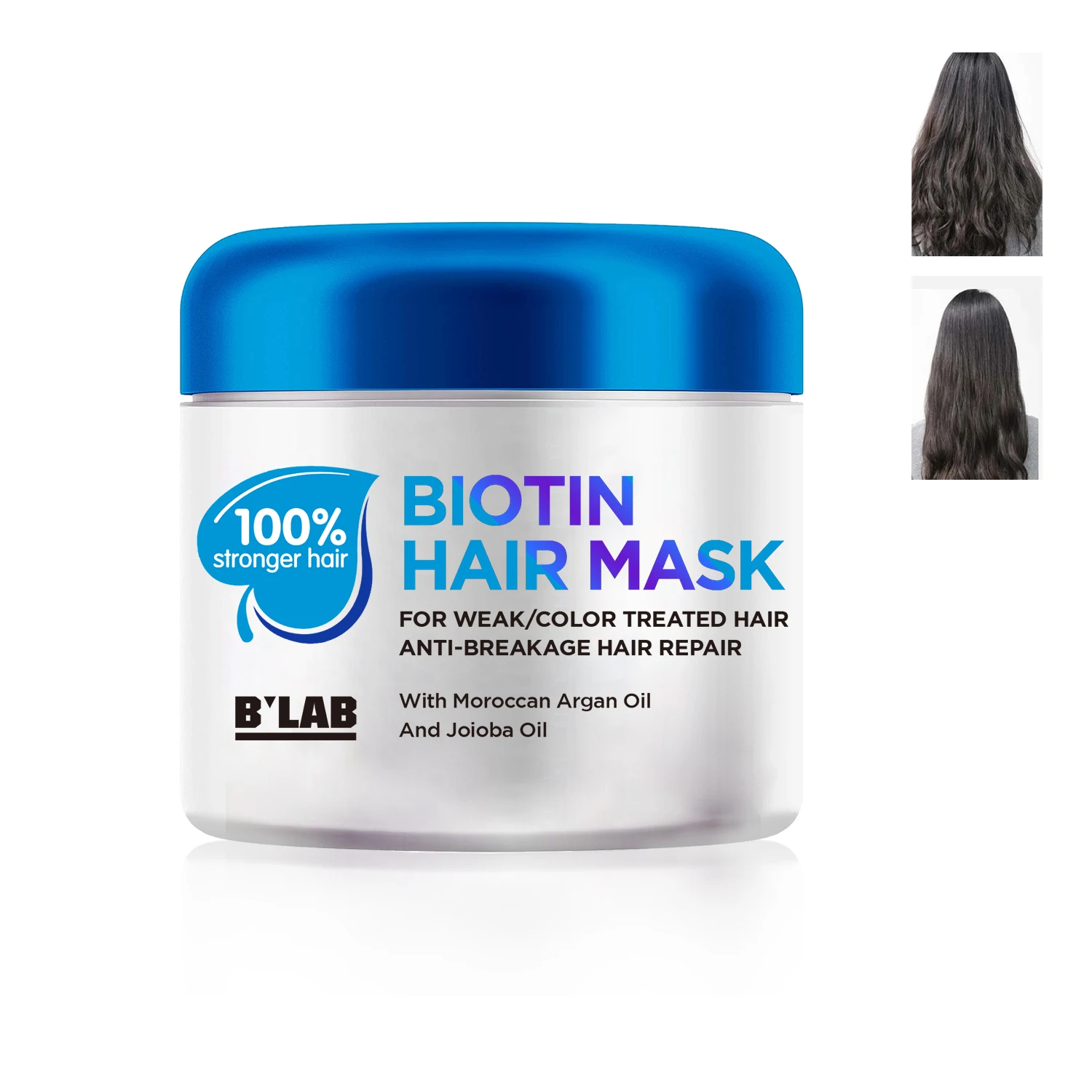 Private Label Biotin Mask Hair Nourishing Keratin Hair Mask Treatments Deep Conditioner Color Damaged Smoothing Hair Mask