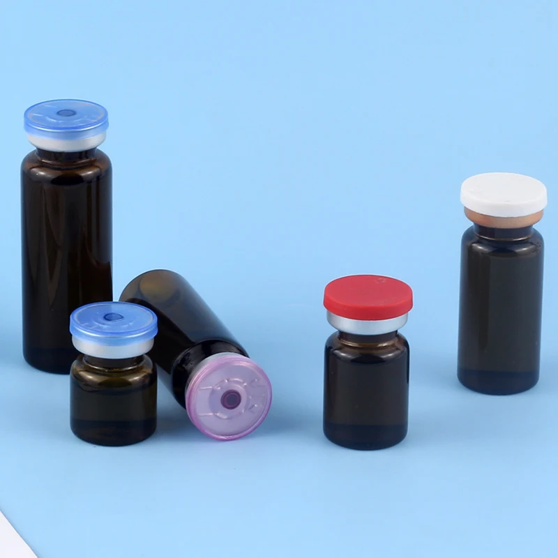 Mini Vials Of Sterile Powder Vial For Sale/ Glass Bottles With Rubber Stopper