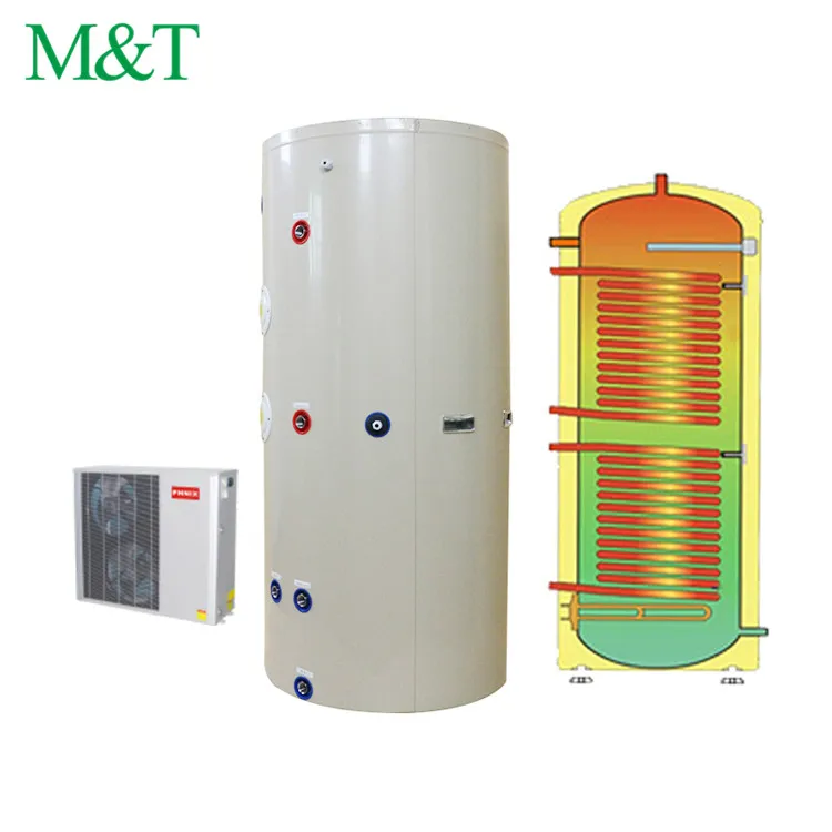 200l high efficiency coil water tank storage pompa ciepla cylinder heat pump water heaters