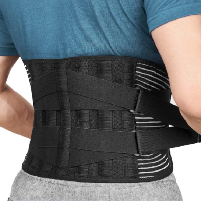 XXL Size Elastic Neoprene and Leather Lumbar Support Belt Adjustable Fitness Sauna Slimming Loss Weight for Adults