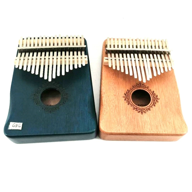 17 клавиш твердое красное дерево Kalimba Mbira большой палец