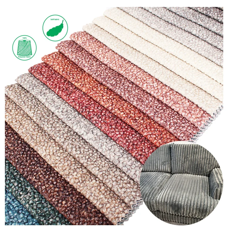 China Wholesale Eco-friendly Direct Supply Curly Pile Teddy Plush Faux Fur Fabric Home Textile For Sofa