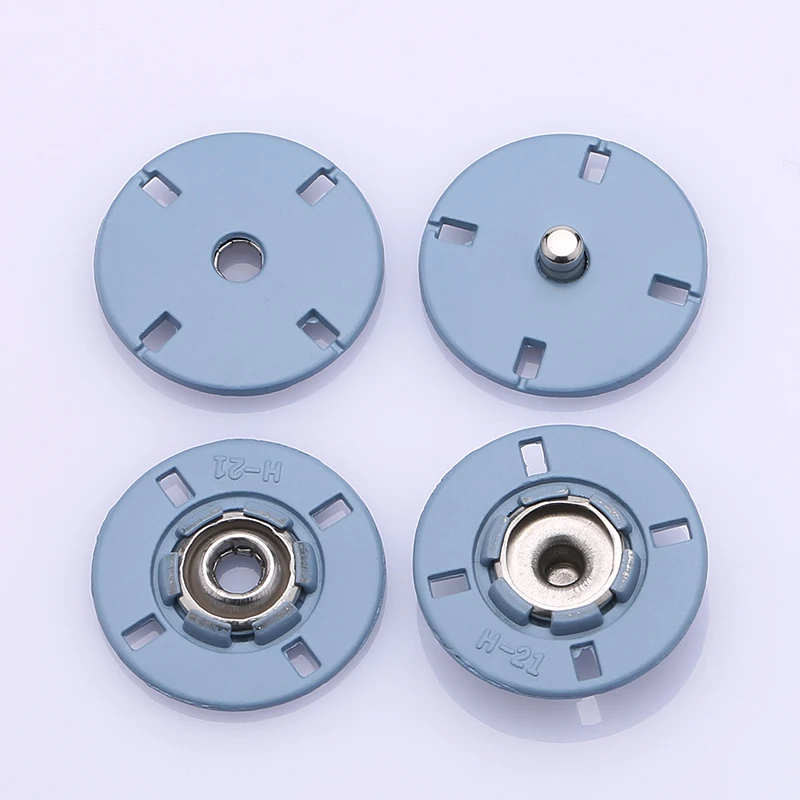 Snap Buttons Press Button Garment Accessories for Clothing Colorful Metal Zinc Alloy Plating Spring Snap Button Custom Head 8mm