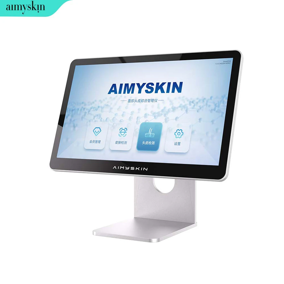 Multi language cosmetics chains products facial analyzer products recommendation report face scanner Hair Scalp Analysis