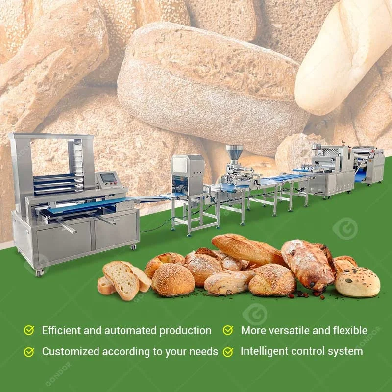 Full Auto Manufacture Plant Lamination Bread Make Production Line Machine Process of Pastry Industrial