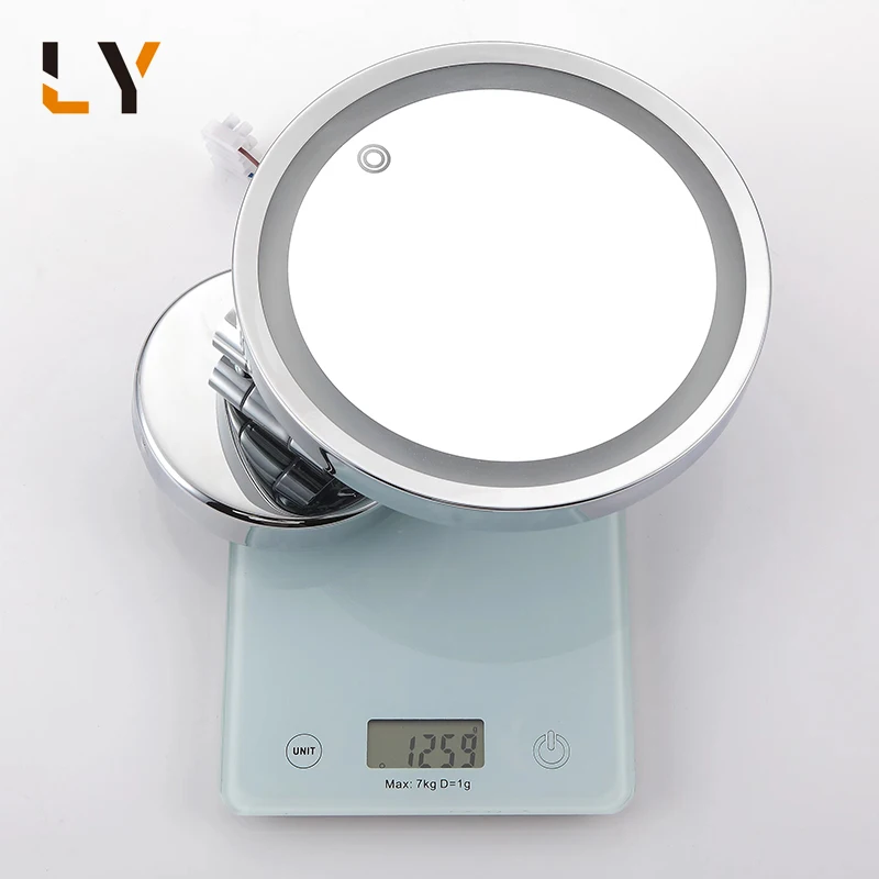 China Supplier LED Mirror Chrome Wall Mounted Bathroom Accessories Bath Mirror