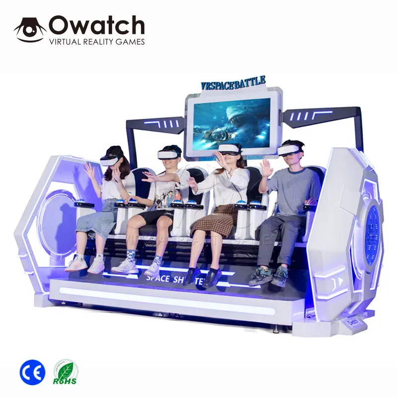 Cool Transformers style Interactive 360 Degree 9D VR Simulator for VR Amusement Park