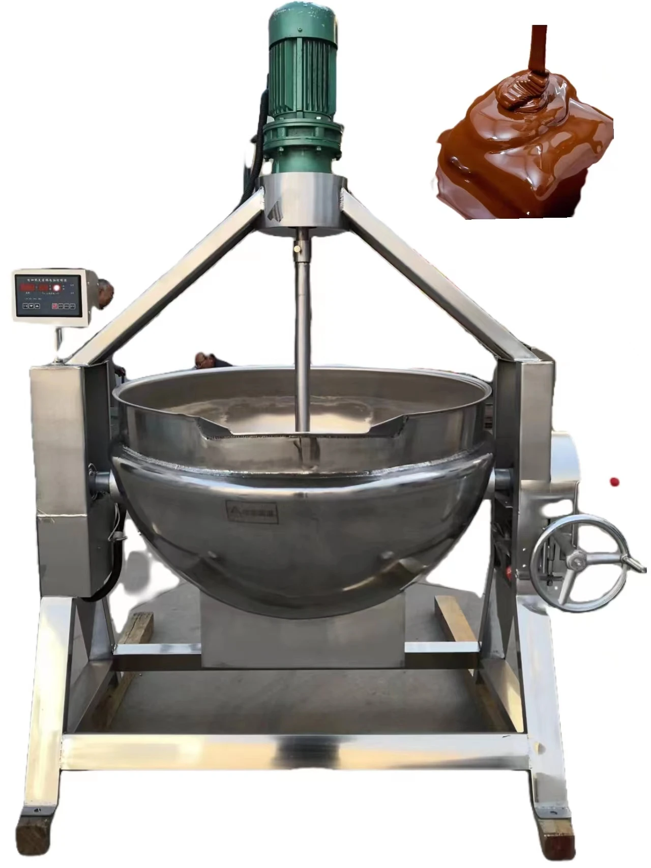 Stainless steel tilting/fixed double layer cooking pot /sugar melting machine