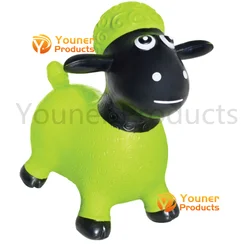 Inflatable Eco-friendly PVC Ride-on Animal Bouncy Hopper Painting Sheep  indoor & outdoor toys