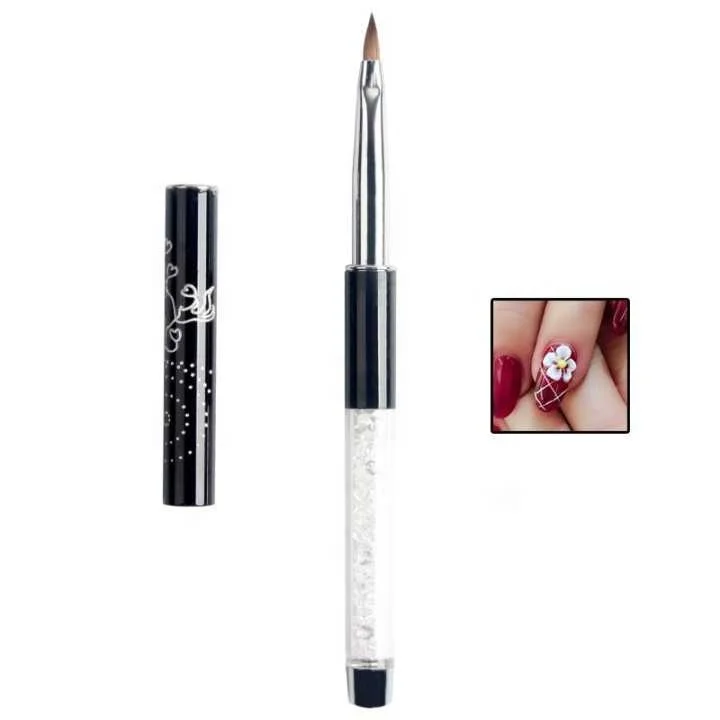 #6 #8 #10#12 High Quality 100% Kolinsky Acrylic Nail Brush for Lady Nail Art