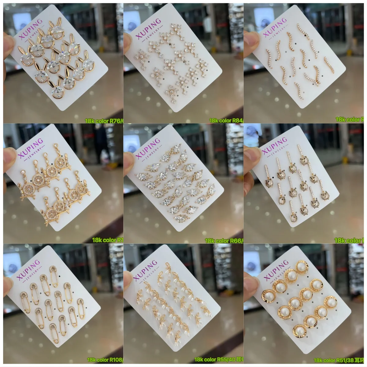 XUPING Jewelry Wholesale Earrings 14K 18K Gold Plated Copper Earrings Women Luxury Cute Pearl Fashion Ladies Jewelry Earrings