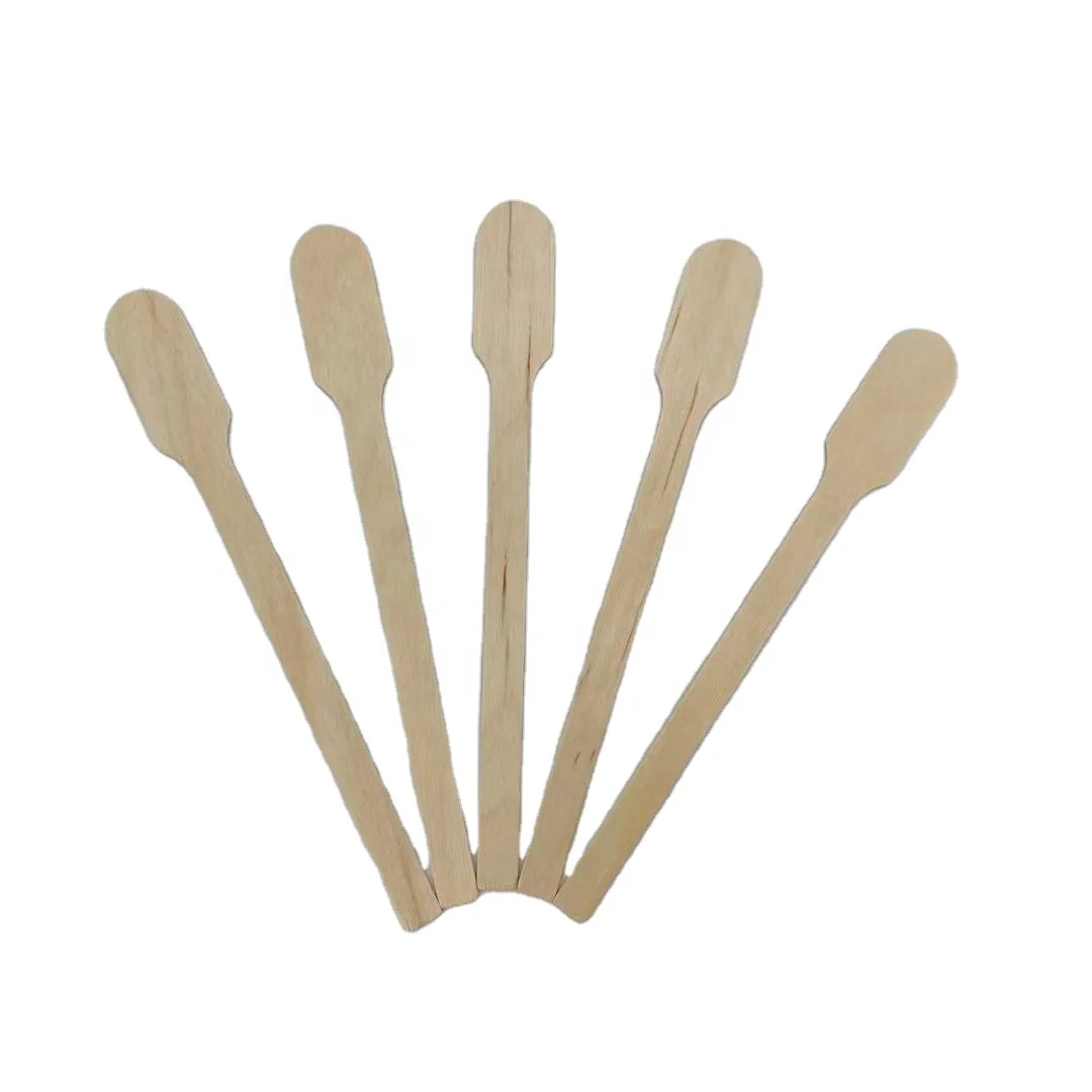 disposable wooden birch coffee paddele stirrer wooden sticks