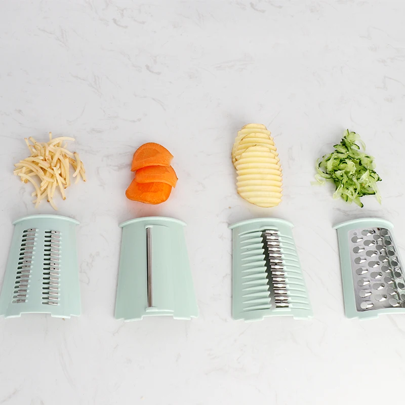 Multifunctional Stainless Steel  Madoline Rotary Drum Type Vegetable Cutter Grater Slicer