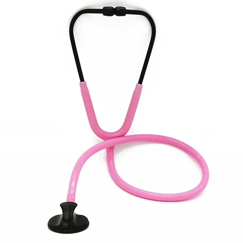 Medical lightweight single head stethoscope, cardiac stethoscope, horseshoe shaped, suitable for medical and household use
