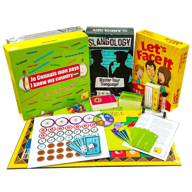 Китайская фабрика oem настольные игры производитель дизайн печать на заказ для семьи взрослых детей