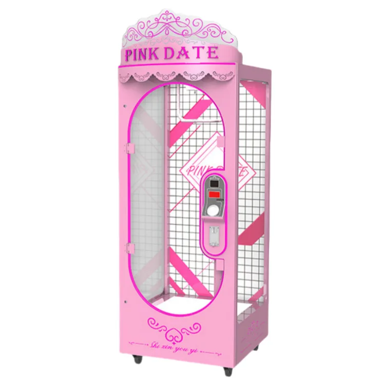 Factory Pink Date Cut Prize Machine Coin Operated Big Toy Gift Vending Arcade Game Machine Prize Game Claw Machine