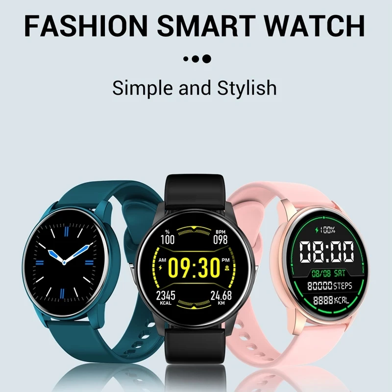 Fashion Android Smartwatch Unisex Men Health Fitness Watch Intelligent Touch Screen Sport Smart Watches
