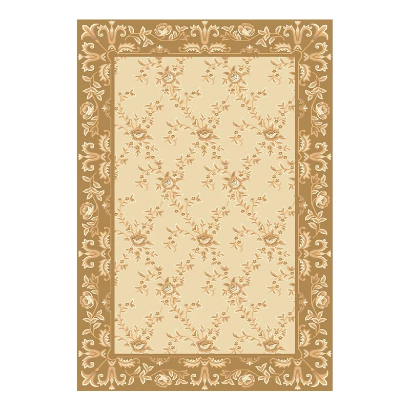 Hand Carved  Wool and Silk  Shandong Carpet  Floral Design Washed  Fluffy Luxurious  Area Rugs