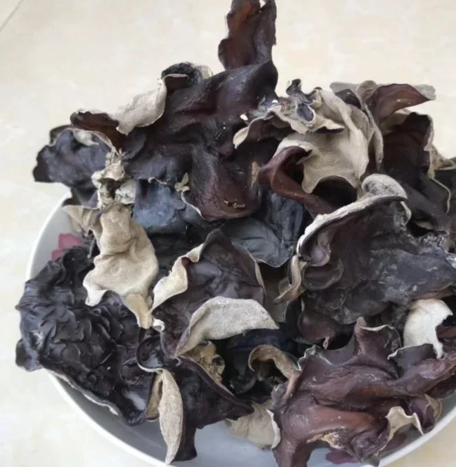 Hei mu er natural wild raw black fungus wholesale dried black fungus mushroom