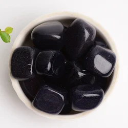 Custom natural polished healing tumbled stones bulk blue sandstone crystal tumbled stone