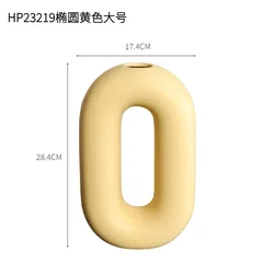 Best Selling Wholesale Circle Donut Vases Grand Custom Design Manufacturers Flower Color Ceramic Vase For Home Decor