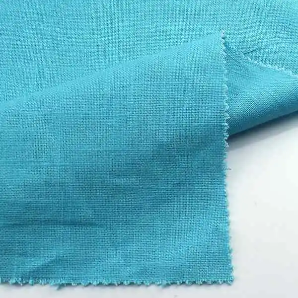 4.5*4.5 305gsm plain dyed woven 55%linen 45%rayon slub fabric
