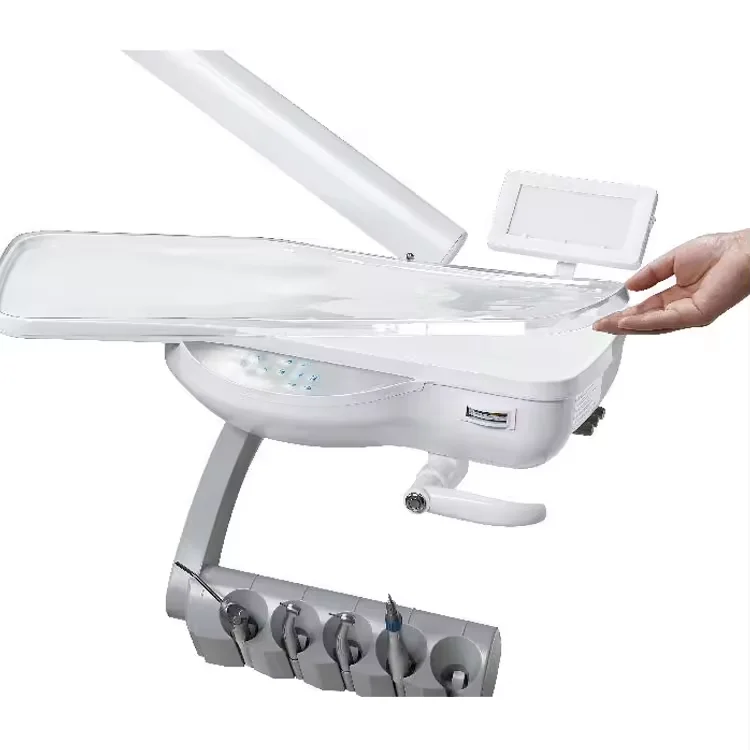 Good performance custom color full set medical dentist device movable light dental chair