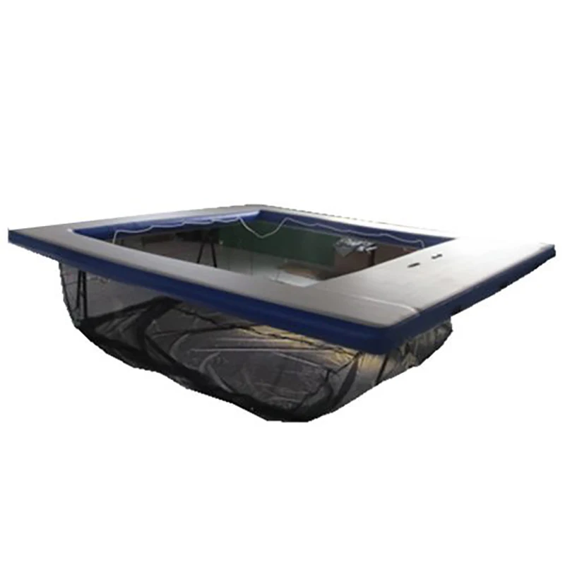 Factory custom Foldable Removable Inflatable Yacht Floating Ocean Sea Swimming Pool with Anti Jellyfish Net for Sale