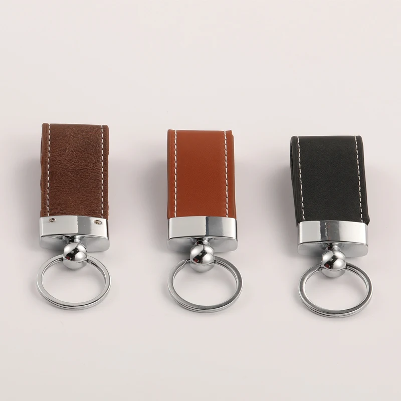 Vespa Colored Personalized Cute Leather Fur Tassel Key Ring Key Fob With Logo In Brown keyring