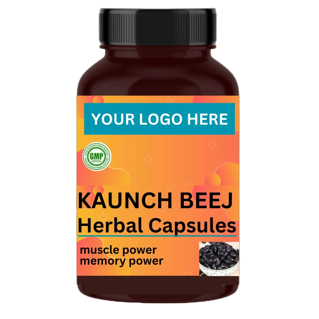 Капсулы с травами Kaunch Beej: повышают либидо и выносливость Mucuna puriens доступны на заказ Индивидуальная маркировка