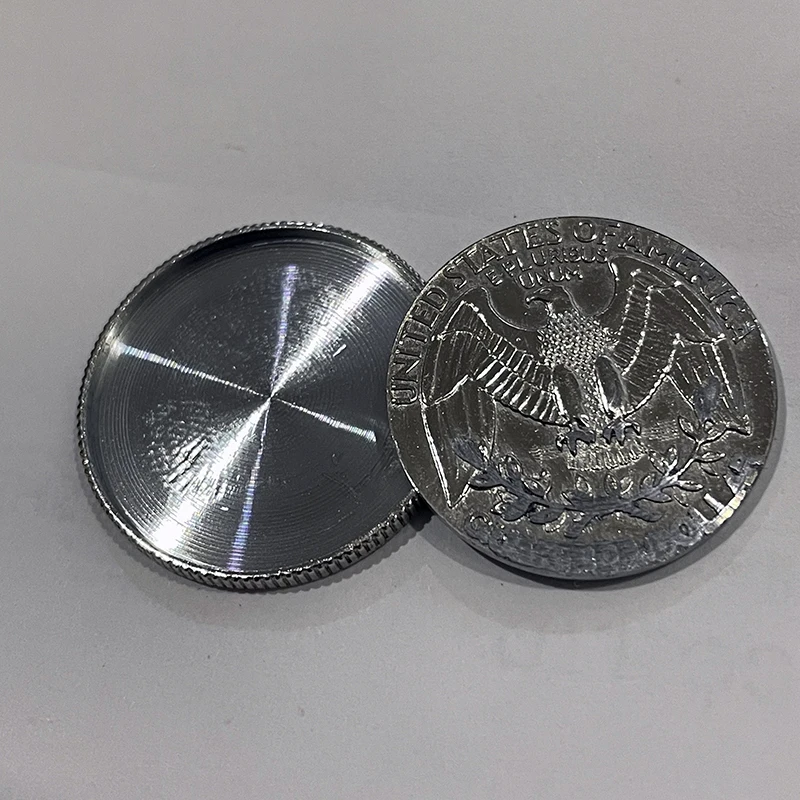 BrilliantMagic Hollow Spy Coins Magic Prop Convert Quarter Trick 25 Cents Dollar Magic Coin Gimmick