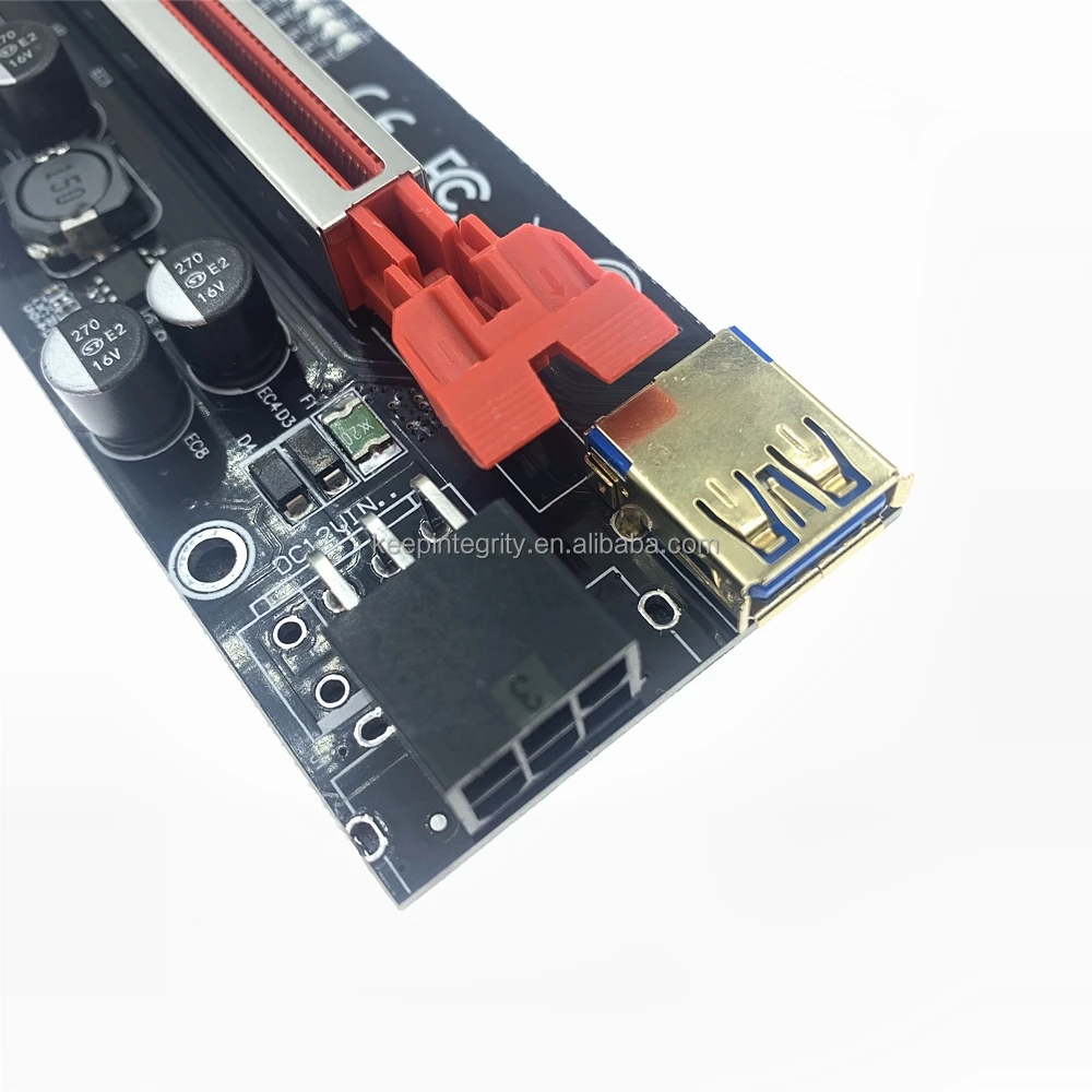 010S Riser card VER010S Plus PCI-E Gold USB 3.0 PCI Express Extender 1X to 16X Graphics Card