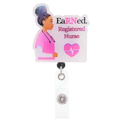 Lailina Mix Style Medical Series Nurse LPN CNA RT RN Nursing Student Badge Reel For Nurse Accessories Scrub Life Badge Holder