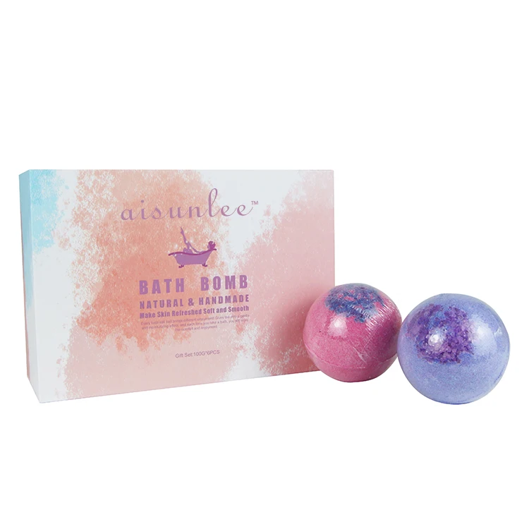 Wholesale Private Label Bath Bomb Bath Ball Set Cleansing Body Care Natural Hand Made Make Skin Relreshed Solt And Smooth
