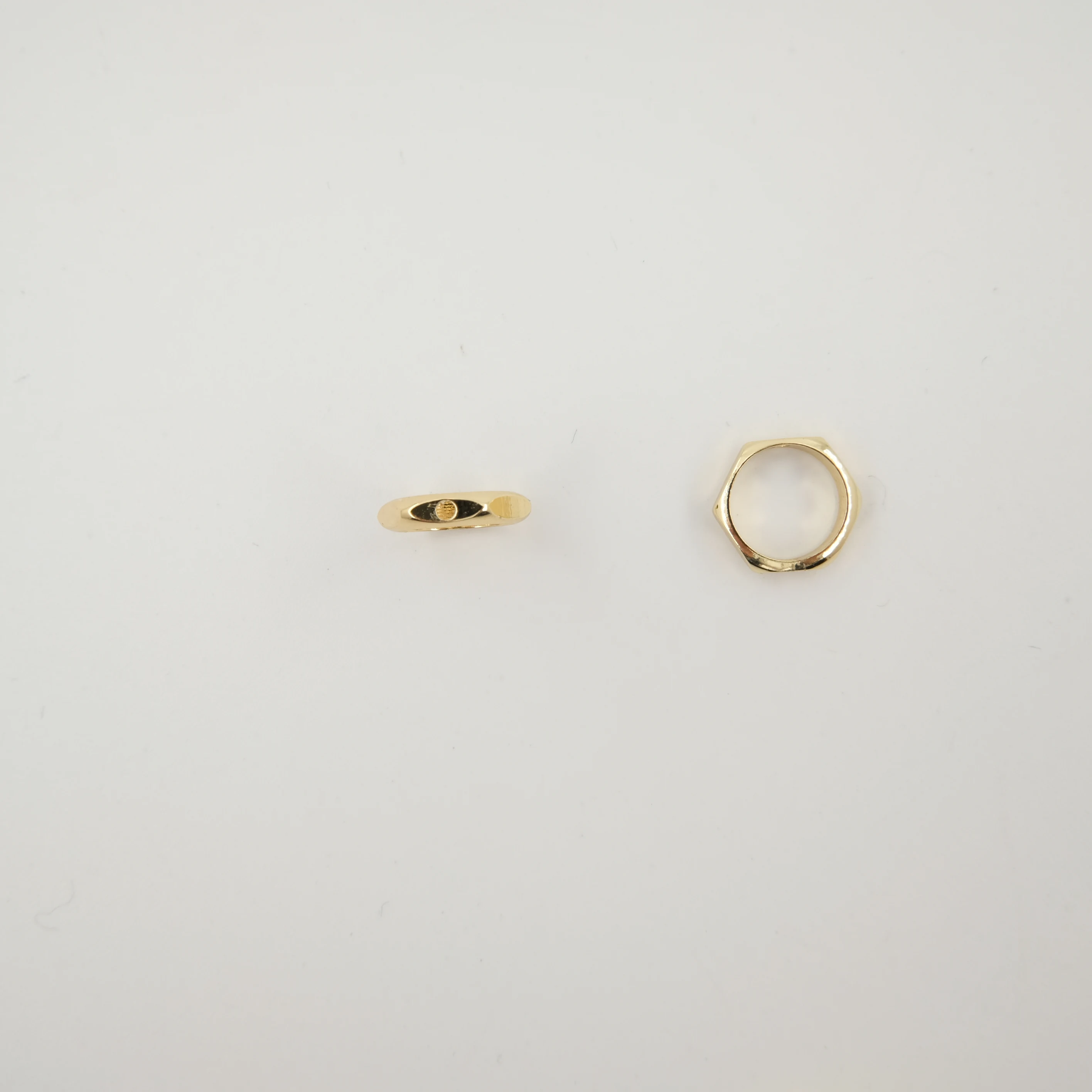 jewelry making materials accessory 18k gold Jump rings Petal Shaped jump rings