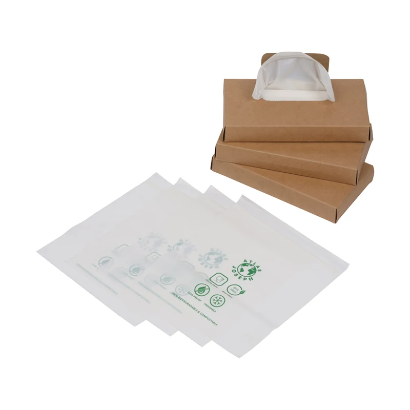 Corn starch custom biodegradable plastic zip lock sandwich bags compostable zipper food packaging bag