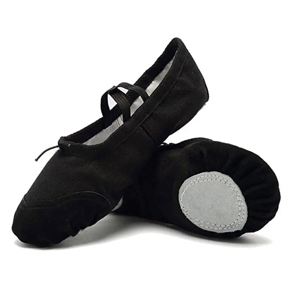 
Wholesale Kids Women Flats Dance Slippers Shoes Satin Canvas dance shoes for ballet 