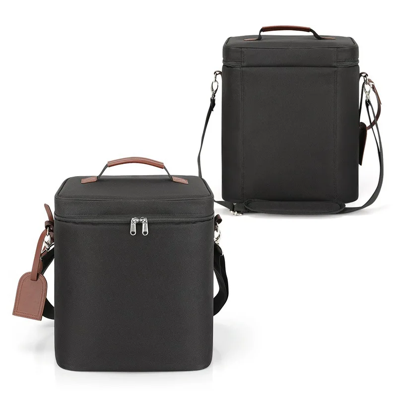 Custom 6 Bottles Personalized Carrier Tote Bag Insulated Padded Camping Mutiuse Portable Reusable Ice Wine Cooler Bag